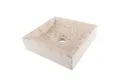 wohnfreuden Aufsatzwaschbecken Marmor Steinwaschbecken MINI PERAHU 30 cm, 7_101561