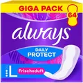 always Slipeinlagen Daily Protect Long, stark, mit Frischeduft, 64 Stück