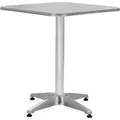 Gartentisch Silbern 60x60x70 Cm Aluminium Vidaxl