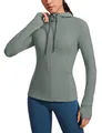 Damen Butterluxe Voll Reißverschluss Running Jacke Zip Tasche Sport Gym Hoodi...