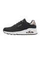 Skechers Damen Uno Shimmer Away Trainers, Black Durabuck, 40 EU