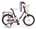 14"Zoll Kinderfahrrad "Empress", Bachtenkirch, lila/weiß, Rücktritt, Stützräder