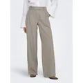 ONLY Anzughose ONLLINDA HW STR MEL PANTS TLR NOOS Materialmix braun XL