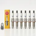 6x NGK ZKBR7A-HTU 3-Elektroden Zündkerze Ersetzt Bosch 0242140560 für BMW E60 E6