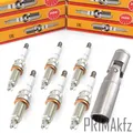 6x NGK Zündkerzen ZKBR7AHTU + Zündkerzenschlüssel für BMW E90 E91 E93 E60 E61
