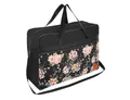 Granori Damen Handgepäck Reisetasche 55x40x20 cm mit schickem Blumenmuster – Leichte und robuste Flugzeug Kabinengepäck Tasche für Koffer mit reichlich Platz (> 40 Liter Vol.)