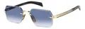 DAVID BECKHAM Sonnenbrillen DB 7109/S  RHL/08 Schwarzes Gold Dunkelblau Herren