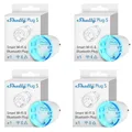 Shelly WLAN Smarte Steckdose Bluetooth Gen3 Intelligente Smart Steckdose 4ERPACK