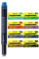 ONLINE 40x kompatible LAMY Patronen bunt, auch für Pelikan, Stabilo etc., Universal Tintenpatronen, Füller Patronen, Vorteilspack Kombi Patrone, mehrfarbige Ersatz-Patronen Füllhalter