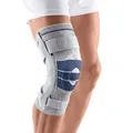 Bauerfeind GenuTrain S – Kniebandage mit Scharnier – Fortschrittliche Stabilität des Kniegelenks – linkes Knie – Größe 6 – Farbe Titan