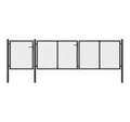 vidaXL Gartentor, Gartentor aus Stahl 400 x 100 cm Anthrazit