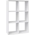 Vicco Bücherregal Karree, weiß, aus Holz, 6 Fächer, 72 x 108 x 29cm