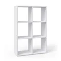 Vicco Raumteiler Karree, Weiß, 72 x 107.8 cm, geeignet zur Aufbewahrung und Trennung von Wohnbereichen