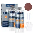 MendMight 160g Metallkleber Extra Stark Wasserfest Hitzebeständig, Flüssigmetall Kleber Geeignet für die Reparatur von Oberflächenrissen und -brüchen in Metall, Edelstahl, Kunststoff, Holz, Keramik