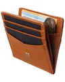 Gentlemen’s Kartenetui – Premium Rindsleder & RFID-Schutz – Platz für Karten, Scheine, Münzen & Tracker im Wallet – Patentiertes Slim Design – Slim Wallet mit Münzfach