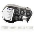 Etiketten aus Vinylgewebe, 12,70 mm x 25,40 mm, weiß, Brady M4-131-498