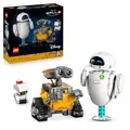 LEGO ǀ Disney and Pixar WALL-E und EVE - Modellbau für Erwachsene - aus Steinen gebaute Roboter mit M-O & Hal Figuren - DIY Deko - Sammlerstück & Geschenk für Fans - 43279
