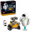LEGO 43279 Disney WALL-E und EVE, 4 Charaktere, Dynamische Sammlerstücke