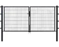 Stabgitter-Doppeltor ALBERTS Flexo Typ 6/5/6 300 x 140 cm inkl. Pfosten 8 x 8 cm