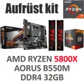 PC Bundle Aufrüstkit Gaming Set AMD Ryzen 7 5800X + Mainboard + 32GB DDR4 RAM