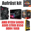 PC Bundle Aufrüstkit Gaming Set AMD Ryzen 7 5800X + ASUS Mainboard + 16GB DDR4
