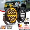 PAAR LED Fernscheinwerfer NR 7" 809187 LED 9V-32V 650W K=500mm/ Ref.20 - 16LEDs