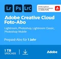 Adobe Creative Cloud Foto-Abo 1 TB Photoshop & Lightroom 1 Jahr PC/Mac DE/ML NEU