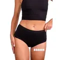 Taynie Periodenslip Comfort ultra - Periodenunterwäsche sehr starke Blutung - Damen Auslaufsichere Periodenunterwäsche / Periodenslip aus Bio Baumwolle schwarz 40/L