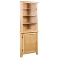 vidaXL Eckschrank 59x36x180 cm Massivholz Eiche