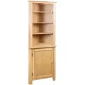 Vidaxl Eckschrank 59x36x180 Cm Massivholz Eiche