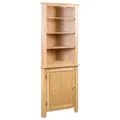 Buffet Eckregal Eckschrank 59x36x180 Cm Massivholz Eiche
