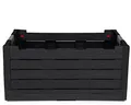 Ondis24 Klappbox Faltbox Einkaufskorb Florida 50 Liter extrem stabil (anthrazit)