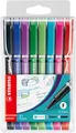 Fineliner with Cushioned F-Tip - STABILO SENSOR F - Pack of 8 - Asso (US IMPORT)