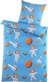 Kinder-Bettwäsche aus 100% Polyester - Astronaut 135 x 200 cm