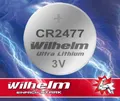 1 x CR2477 WILHELM Lithium Knopfzelle 3V 1070 mAh ø24 x 7,7 mm Batterie DL2477