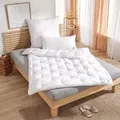 Traumschlaf Faserdecke Down Touch Active leicht, Füllung: 100% Polyester 240x220 cm - Weiß