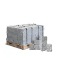 Granitpflaster Pflastersteine Kleinpflaster Granit Pflaster Stein Garten Rasenkante Naturstein Gespalten Gesägt Geflammt Grau 10x10x8cm 1.000kg / 1 Palette