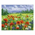 Schipper Malen nach Zahlen Blumenwiese Meisterklasse Premium Malvorlage 40x50 cm