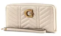 GUESS Lovide SLG Large Zip Around Wallet Geldbörse Stone creme Neu