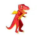 Der kleine Knick Shelfmade Stehende Schultüte für Mädchen & Jungen - 100cm Geschwister-Schultüte als Bastelset für Schule & Kindergarten - ideal zur Einschulung (Drache)