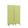 Akustik Trennwand Büro Raumteiler Schallschutz 170x120cm 2er-Set FLEXMIUT Rollen