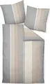 Janine Design Mako-Soft-Seersucker Bettwäsche-Garnitur TANGO 20043 Farbe sand silber Größe 155x220 + 80x80 cm