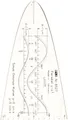 M R Zeichenschablone M + R 172182 Parabelschablone transparent
