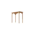 KARIBU Pavillon "Cubeco", BxHxT: 231 cm x 243 cm x 124,5 cm, naturbelassen - braun