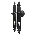 Türgriff Türdrücker Drückergarnitur Türbeschlag Griffset Schwarz matt Schmiedeeisen Optik 72 / 8mm (Wechselgarnitur)