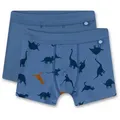 Sanetta Boxer Jungen Boxershort 2er Pack Baumwolle (Packung, 2er Pack) blau 128