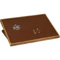 Relaxdays Puzzletisch Kiefernholz Braun Höhenverstellbar Neigungsverstellbar Wendbar 38 cm x 93 cm x 74,5 cm 7,4 kg