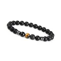 Chakra Perlenarmband aus Onyx Natursteinperlen I Kugelarmband mit Jaspis Perl...