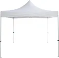 TrendLine Faltpavillon weiß 2,95 x 2,95 m Gartenpavillon Gartenzelt Festzelt