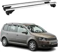Dachträger Grundtäger für VW Touran mk1 2003-2015 75kg Aluminium Silber 2 tlg